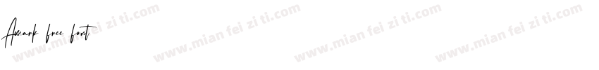 Amark free font字体转换